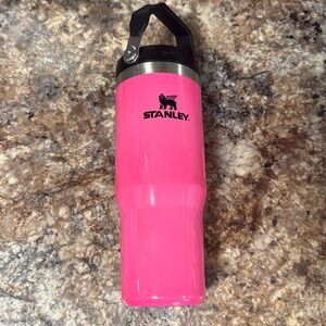Stanley IceFlow Flip Straw Tumbler 30oz, ELECTRIC NEON PINK